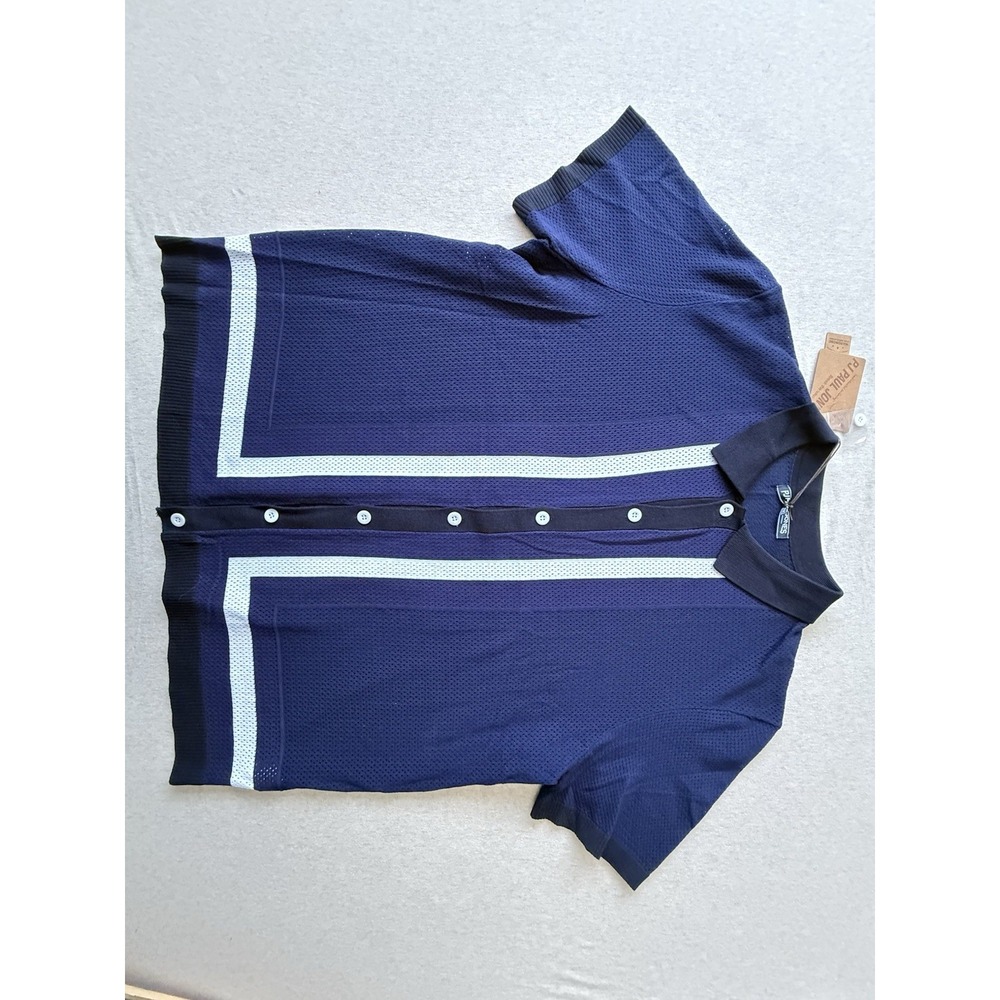 Pj Paul Jones 2x Men's Blue And Black Button Up